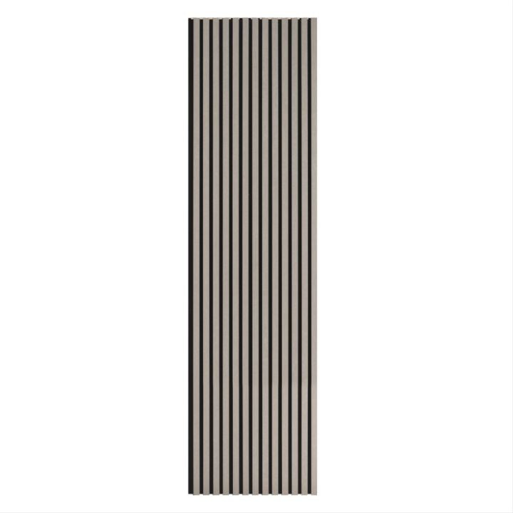 Acoustic slatted wall panels