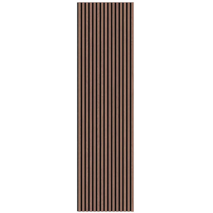 Acoustic slatted wall panels