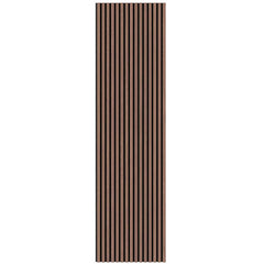 Acoustic slatted wall panels
