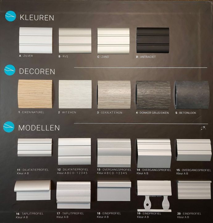 Hoekprofielen en Dilatatieprofielen