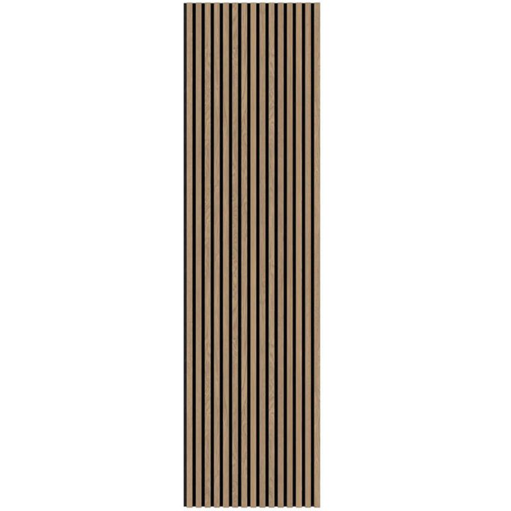 Acoustic slatted wall panels