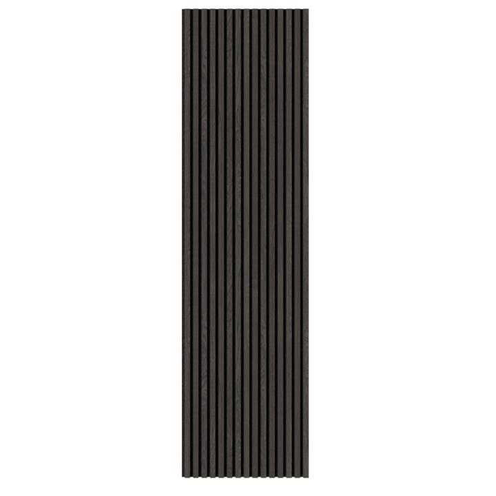 Acoustic slatted wall panels