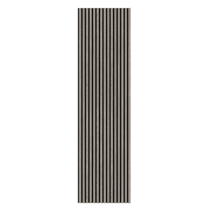 Acoustic slatted wall panels