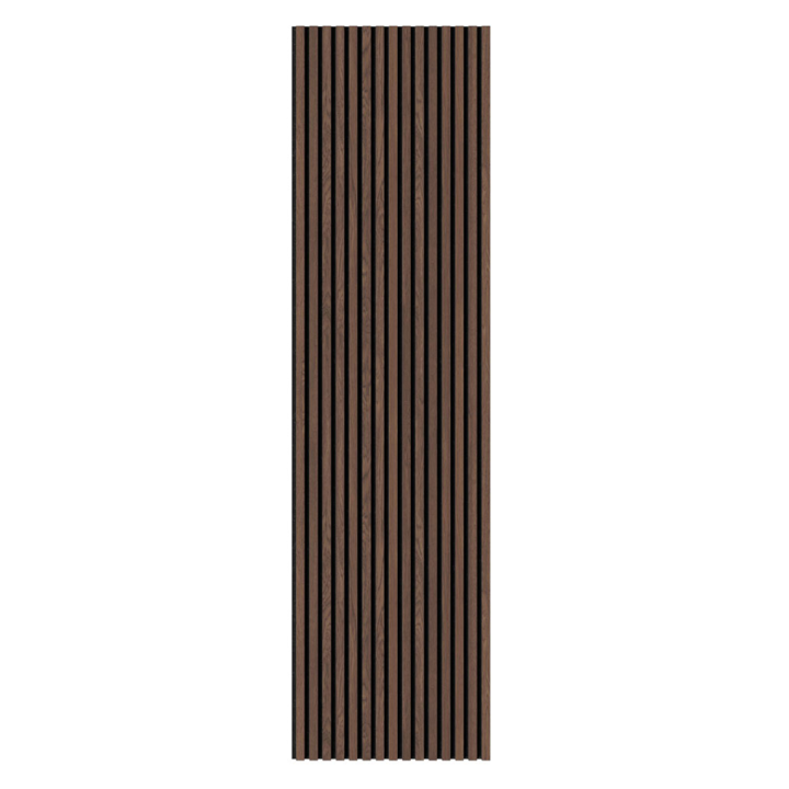 Acoustic slatted wall panels