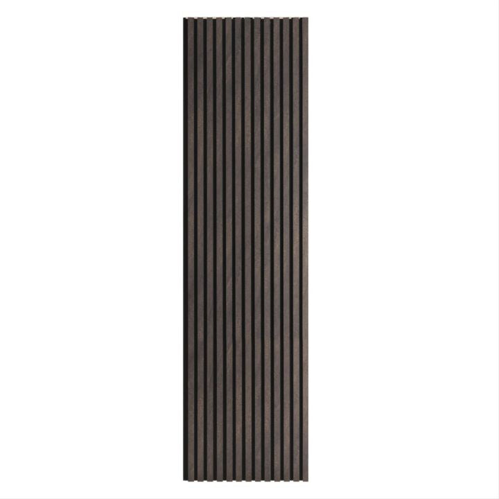 Acoustic slatted wall panels