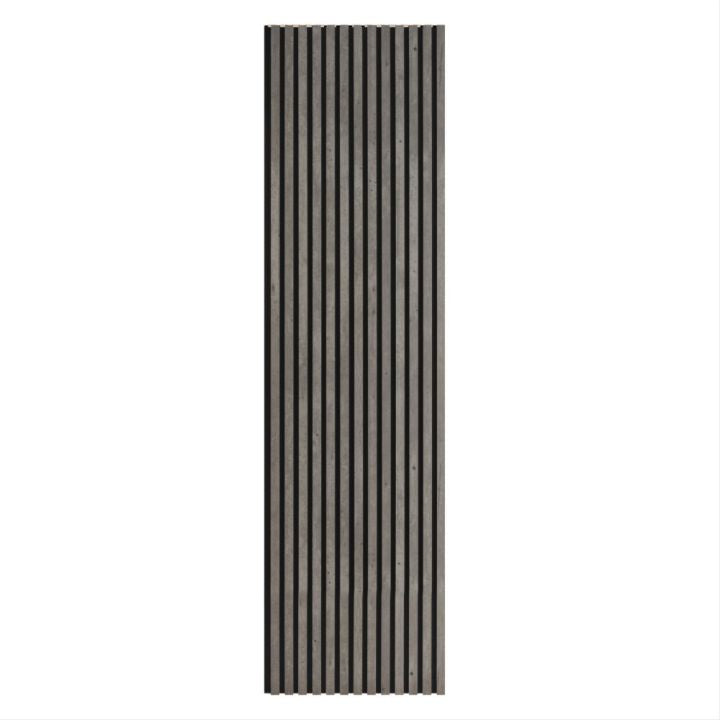 Acoustic slatted wall panels
