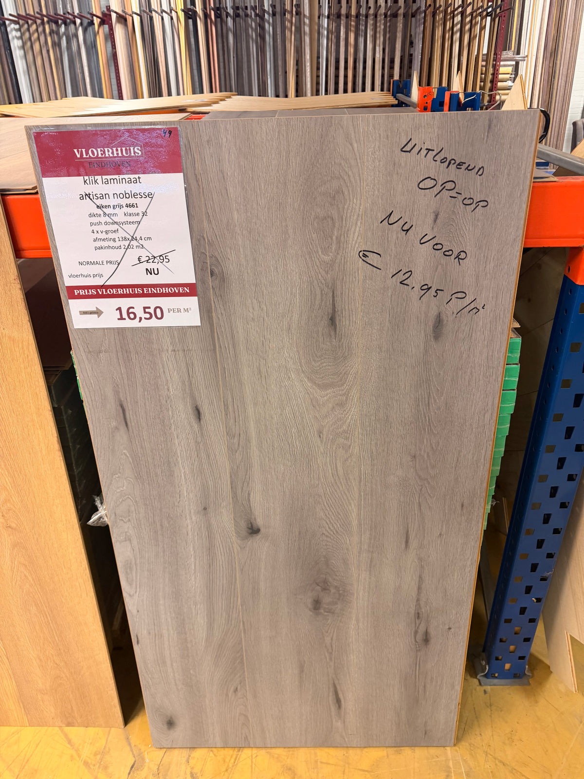 Leftover laminate flooring on offer while supplies last