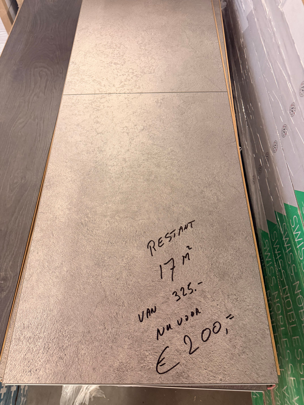 Leftover laminate flooring on offer while supplies last
