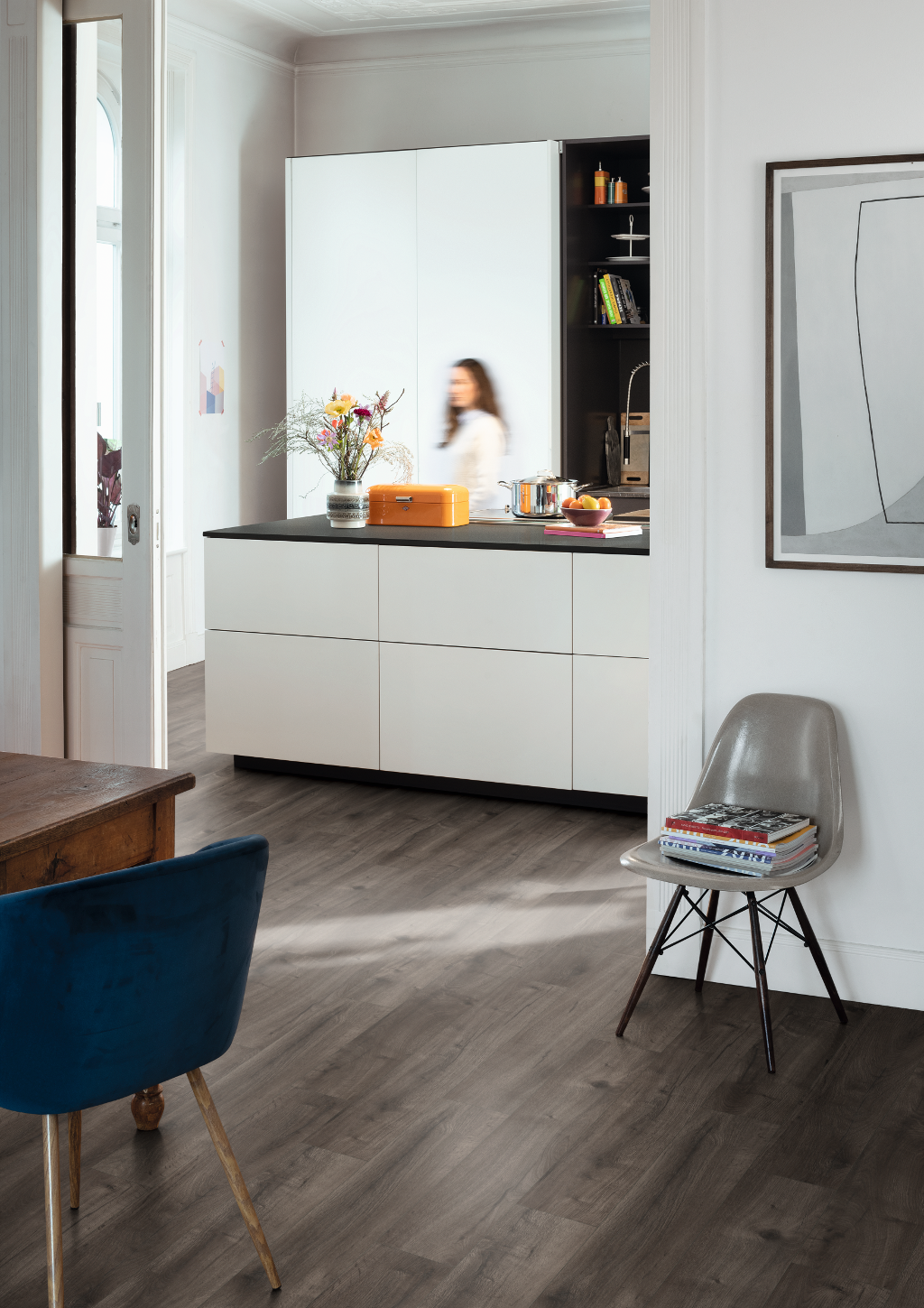 Vloerhuis Nederland Grijs Donker Eiken