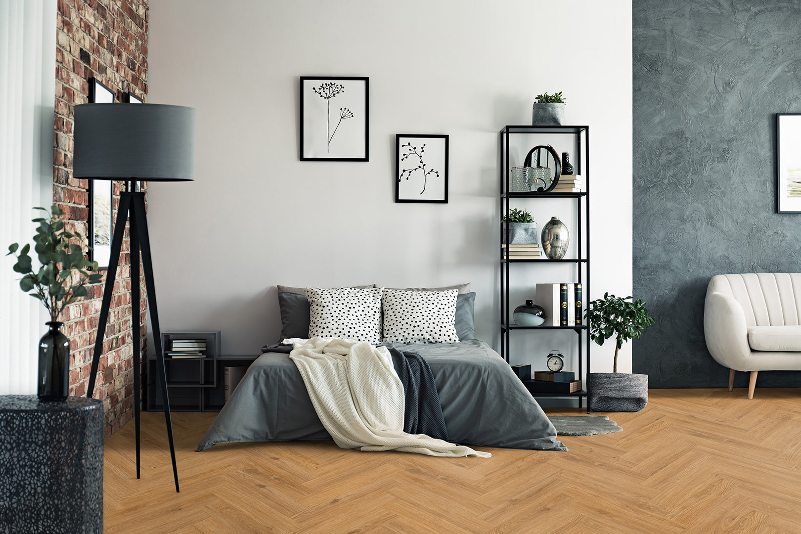 Floor House Netherlands Herringbone Natural Dark