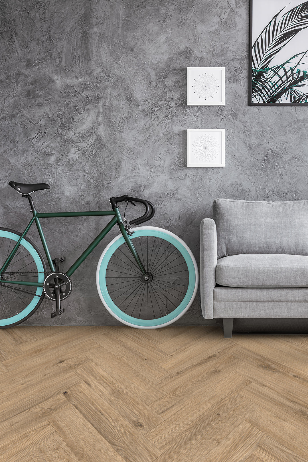 Floor House Netherlands Herringbone Gray Oak