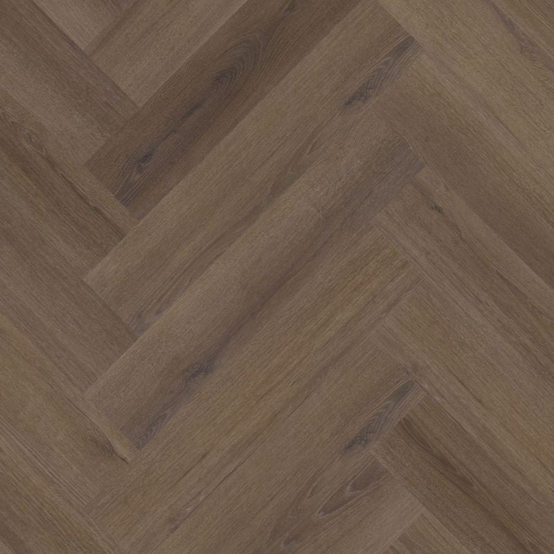Floorlife YUP XL Greenford herringbone dryback brown - 6080101519