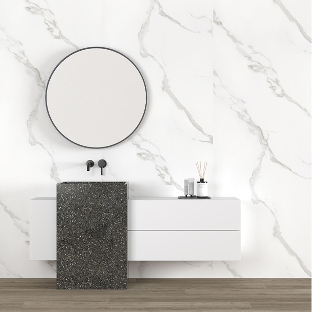 Floorlife Torino Touch Paneel - Wit Marmer Mat Luxe Uitstraling , pure elegantie