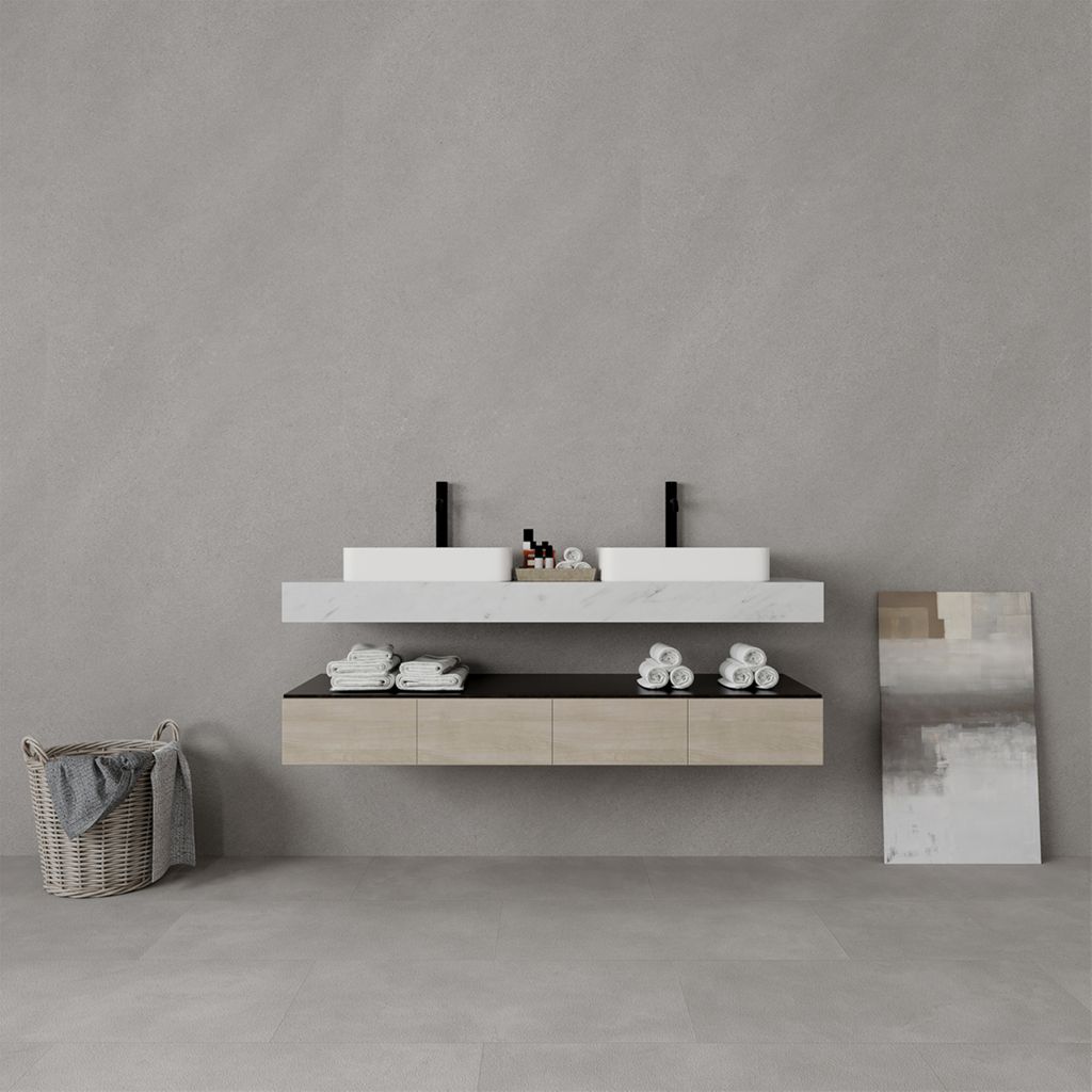 Floorlife Torino Touch Paneel Grijs - Industriële uitstraling met een harmonieuze basis