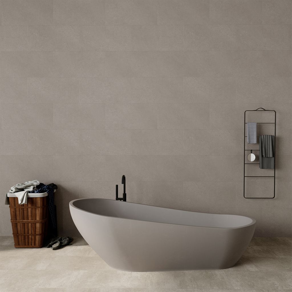Floorlife Torino Touch Tile 5mm Taupe – Timeless Class with Modern Finesse